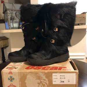 Oscar made in Italy fur boots!
